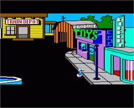 In game image of Donald Duck's Playground on the Commodore Amiga.
