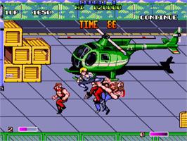 In game image of Double Dragon II - The Revenge on the Commodore Amiga.