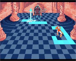In game image of Dragon's Lair 2 on the Commodore Amiga.
