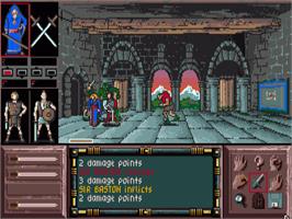 In game image of Drakkhen on the Commodore Amiga.