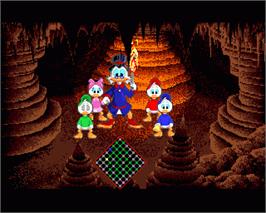 In game image of Duck Tales: The Quest for Gold on the Commodore Amiga.