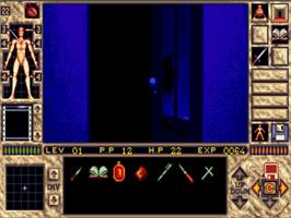 In game image of Elvira 2 on the Commodore Amiga.