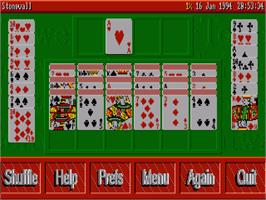 In game image of Excellent Card Games on the Commodore Amiga.