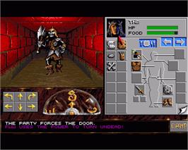 In game image of Eye of the Beholder II: The Legend of Darkmoon on the Commodore Amiga.