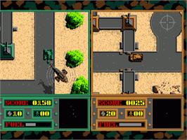 In game image of Fire Power on the Commodore Amiga.