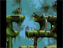 In game image of Flashback on the Commodore Amiga.