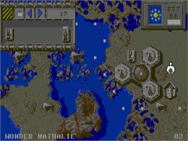 In game image of Full Metal Planete on the Commodore Amiga.