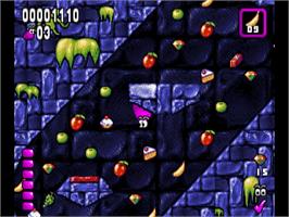 In game image of Globdule on the Commodore Amiga.