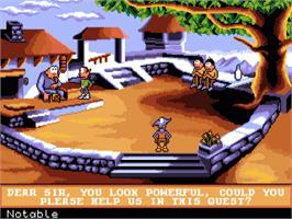 In game image of Gobliins 2: The Prince Buffoon on the Commodore Amiga.