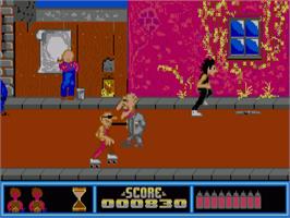 In game image of Graffiti Man on the Commodore Amiga.