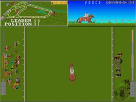 In game image of Grand National on the Commodore Amiga.