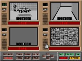 In game image of Hacker 2: The Doomsday Papers on the Commodore Amiga.