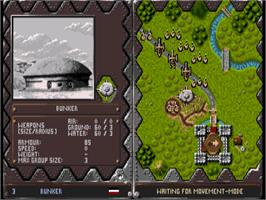 In game image of Historyline: 1914 - 1918 on the Commodore Amiga.