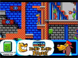 In game image of Hong Kong Phooey: No.1 Super Guy on the Commodore Amiga.