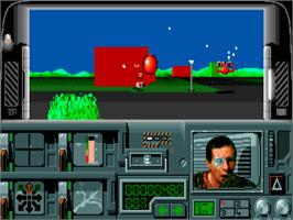 In game image of Hover Force on the Commodore Amiga.