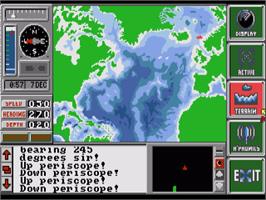 In game image of Hunt for Red October on the Commodore Amiga.