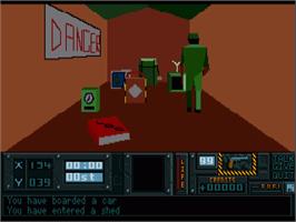 In game image of Hunter on the Commodore Amiga.