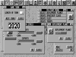 In game image of Imperium on the Commodore Amiga.