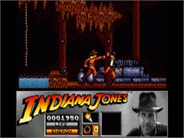 In game image of Indiana Jones and the Last Crusade: The Action Game on the Commodore Amiga.