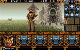 In game image of Ishar 2: Messengers of Doom on the Commodore Amiga.
