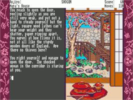 In game image of James Clavell's Shogun on the Commodore Amiga.