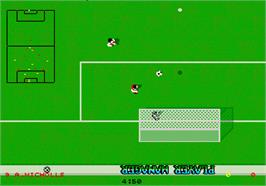 In game image of Kick Off 2: Return To Europe on the Commodore Amiga.