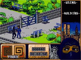 In game image of Last Ninja 2 on the Commodore Amiga.
