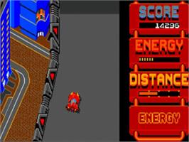 In game image of Led Storm on the Commodore Amiga.