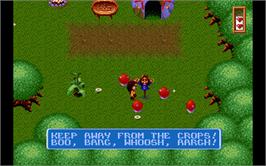 In game image of Legends on the Commodore Amiga.
