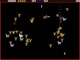 In game image of Llamatron: 2112 on the Commodore Amiga.