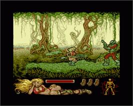 In game image of Lorna on the Commodore Amiga.