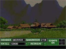 In game image of Lost Patrol on the Commodore Amiga.