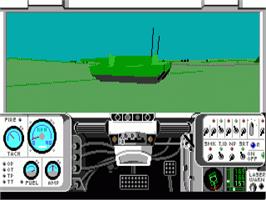 In game image of M1 Tank Platoon on the Commodore Amiga.