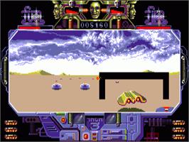 In game image of Mach 3 on the Commodore Amiga.
