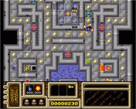 In game image of Mean Arenas on the Commodore Amiga.
