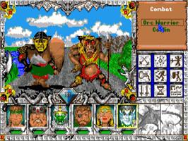 In game image of Might and Magic III: Isles of Terra on the Commodore Amiga.