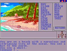 In game image of Mindshadow on the Commodore Amiga.