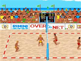 In game image of Over the Net on the Commodore Amiga.
