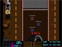 In game image of Overdrive on the Commodore Amiga.