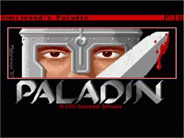 In game image of Paladin on the Commodore Amiga.