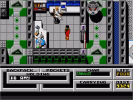 In game image of Pandora on the Commodore Amiga.