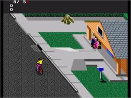 In game image of Paperboy 2 on the Commodore Amiga.