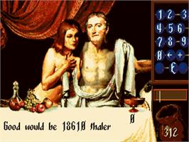 In game image of Patrician on the Commodore Amiga.