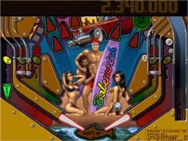 In game image of Pinball Illusions on the Commodore Amiga.