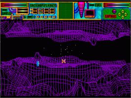 In game image of Pioneer Plague on the Commodore Amiga.