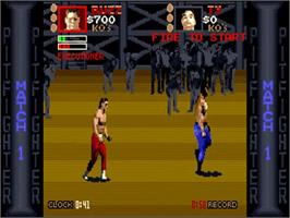 In game image of Pit Fighter on the Commodore Amiga.