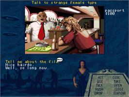 In game image of Plan 9 From Outer Space on the Commodore Amiga.