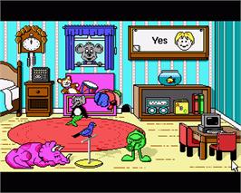 In game image of Playroom on the Commodore Amiga.