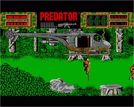 In game image of Predator on the Commodore Amiga.