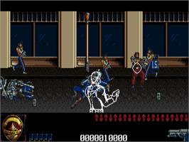 In game image of Predator 2 on the Commodore Amiga.